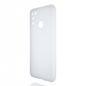 Силиконовый матовый полупрозрачный чехол для Huawei Honor 9A Белый