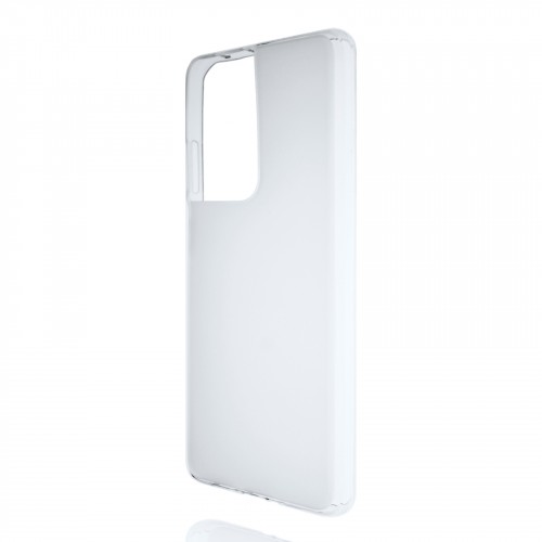 Силиконовый матовый полупрозрачный чехол для Samsung Galaxy S21 Ultra