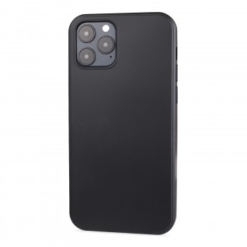 Матовый силиконовый чехол для Iphone 12 с покрытием софт-тач Черный