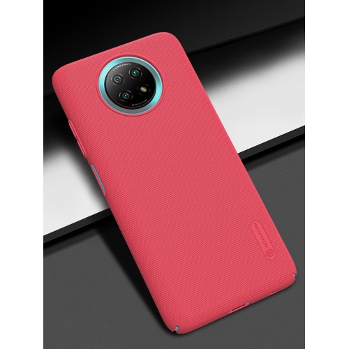 Пластиковый непрозрачный матовый нескользящий премиум чехол с улучшенной защитой элементов корпуса для Xiaomi RedMi Note 9T, цвет Красный