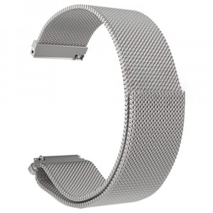 Сетчатый мелкозернистый браслет из нержавеющей гипоаллергенной стали на магнитной защелке для Huawei Watch Fit  Серый