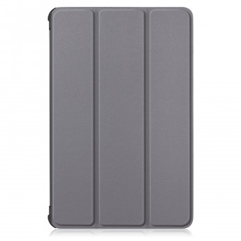Сегментарный чехол книжка подставка на непрозрачной поликарбонатной основе для Lenovo Tab P11 Pro  Серый