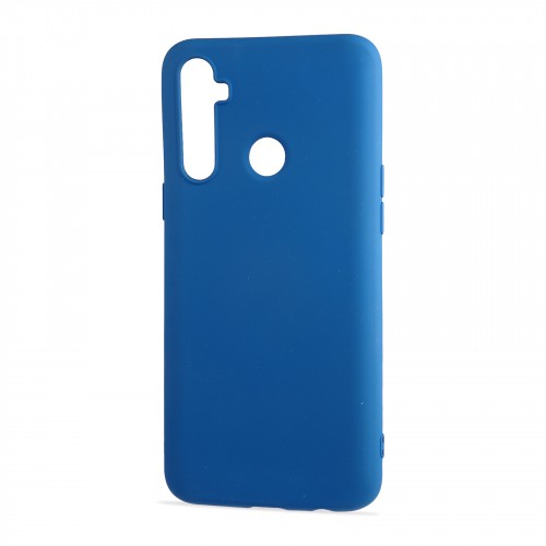 Матовый силиконовый чехол для Realme C3 с покрытием софт-тач, цвет Синий