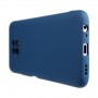 Силиконовый матовый непрозрачный чехол с нескользящим софт-тач покрытием для Xiaomi RedMi Note 9T, цвет Синий