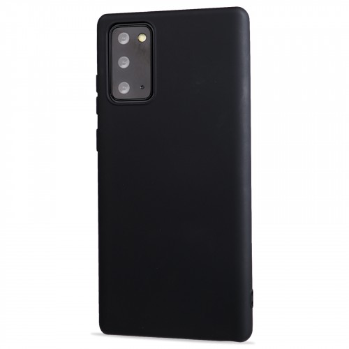 Матовый силиконовый чехол для Samsung Galaxy Note 20 с покрытием софт-тач, цвет Черный
