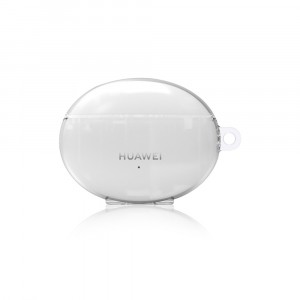 Силиконовый глянцевый транспарентный защитный чехол для Huawei FreeBuds 4i 