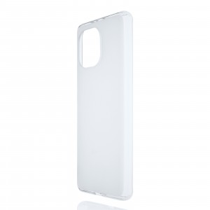 Силиконовый матовый полупрозрачный чехол для Xiaomi Mi 11 Белый