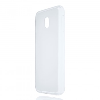Силиконовый матовый полупрозрачный чехол для Samsung Galaxy J3 (2017) Белый