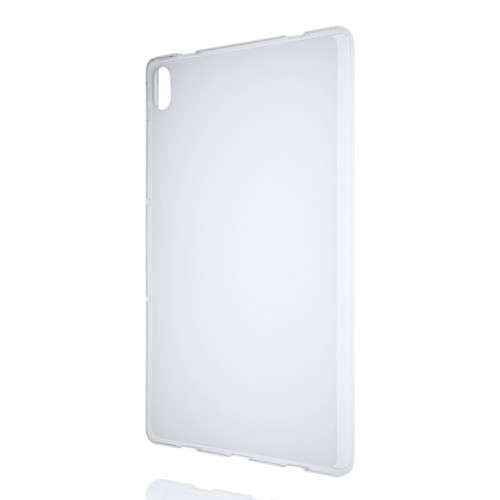 Силиконовый матовый полупрозрачный чехол для Lenovo Tab P11/P11 Plus, цвет Белый
