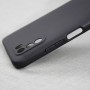 Силиконовый матовый непрозрачный чехол для Xiaomi Poco M3 , цвет Черный