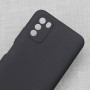 Силиконовый матовый непрозрачный чехол для Xiaomi Poco M3 , цвет Черный