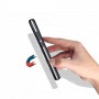 Глянцевый водоотталкивающий книжка флип подставка на силиконовой основе с отсеком для карт с магнитной крышкой для Samsung Galaxy S21 Ultra, цвет Черный