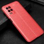 Силиконовый матовый непрозрачный чехол с текстурным покрытием Кожа для OPPO A54 , цвет Красный