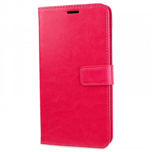 Глянцевый водоотталкивающий чехол портмоне подставка для Nokia X20/X10 с магнитной защелкой и отделениями для карт, цвет Розовый