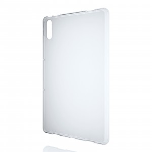 Силиконовый матовый полупрозрачный чехол для Lenovo Tab P11 Pro Белый