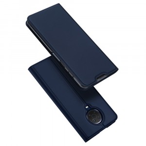 Магнитный флип чехол-книжка для Nokia G20/G10 с функцией подставки и с отсеком для карт Синий