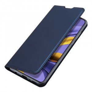 Книжка флип подставка на силиконовой основе с отсеком для карт с магнитной крышкой для Nokia 1.4 Синий