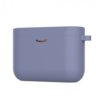 Силиконовый матовый чехол с карабином для Sony WF-1000XM3 Фиолетовый