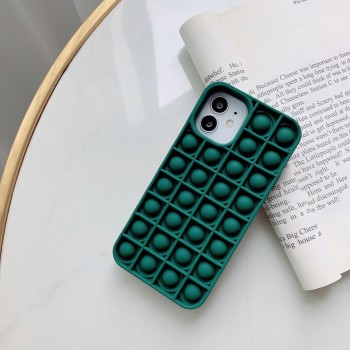 Силиконовый чехол антистресс-игрушка Pop It (Simple dimple) для Iphone 12/12 Pro Зеленый
