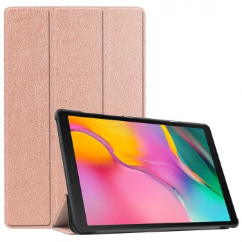 Сегментарный чехол книжка подставка на непрозрачной поликарбонатной основе для Samsung Galaxy Tab A7 lite Розовый