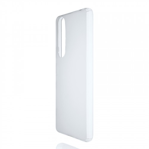 Силиконовый матовый полупрозрачный чехол для Sony Xperia 1 III, цвет Белый