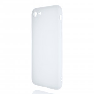 Силиконовый матовый полупрозрачный чехол для Iphone 7/8/Iphone SE (2020)/SE (2022) Белый