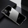 Силиконовый глянцевый транспарентный чехол с нескользящими гранями с усиленными углами для Iphone 11