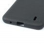 Силиконовый матовый непрозрачный чехол для Nokia C20 , цвет Черный