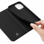 Магнитный флип чехол-книжка для Iphone 13 Pro с функцией подставки и с отсеком для карт, цвет Черный