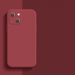 Матовый силиконовый чехол для Iphone 13 Mini с покрытием софт-тач Красный