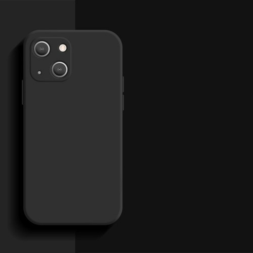 Матовый силиконовый чехол для Iphone 13 Mini с покрытием софт-тач, цвет Черный