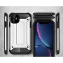 Двухкомпонентный противоударный чехол для Iphone 13 Mini с нескользящими гранями и поликарбонатными вставками, цвет Черный
