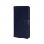 Глянцевый водоотталкивающий чехол портмоне подставка для Iphone 13 Pro с магнитной защелкой и отделениями для карт, цвет Синий