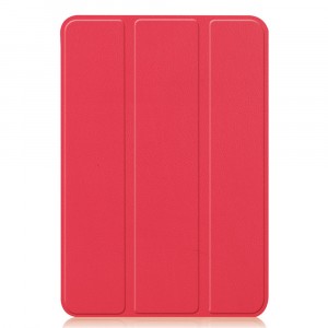 Сегментарный чехол книжка подставка на непрозрачной поликарбонатной основе для Ipad Mini (2021) Красный