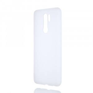 Силиконовый матовый полупрозрачный чехол для Xiaomi RedMi 9 Белый
