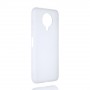 Силиконовый матовый полупрозрачный чехол для Nokia G10/G20, цвет Белый