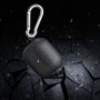 Силиконовый защитный чехол текстура Кожа для AirPods 3, цвет Черный