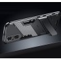 Противоударный двухкомпонентный силиконовый матовый непрозрачный чехол с поликарбонатными вставками экстрим защиты с встроенной ножкой-подставкой для Huawei Nova 9/Honor 50
