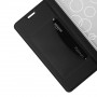 Книжка флип подставка на силиконовой основе с отсеком для карт с магнитной крышкой для Samsung Galaxy A22s 5G, цвет Черный