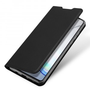 Книжка флип подставка на силиконовой основе с отсеком для карт с магнитной крышкой для Samsung Galaxy A22s 5G Черный