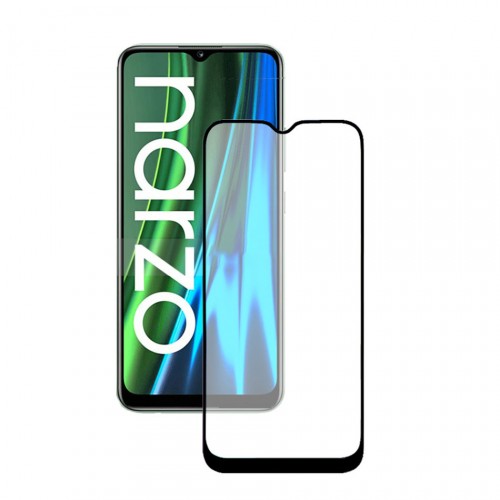 3d полноэкранное защитное стекло для Realme Narzo 50A, цвет Черный