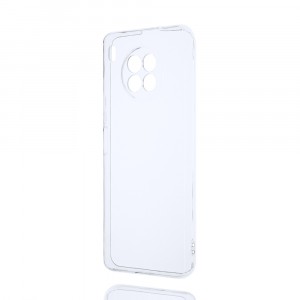 Силиконовый матовый полупрозрачный чехол для Huawei Nova 8i/Honor 50 Lite Белый