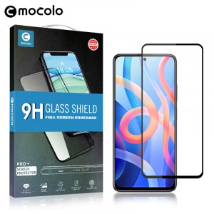 Премиум 3D сверхчувствительное ультратонкое защитное стекло Mocolo для Xiaomi Redmi Note 11/Poco M4 Pro 4G Черный