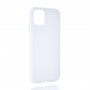 Силиконовый матовый полупрозрачный чехол для Iphone 11, цвет Белый