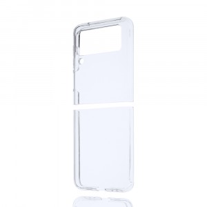 Силиконовый глянцевый транспарентный чехол для Samsung Galaxy Z Flip 3