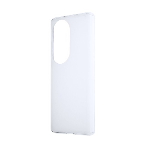 Силиконовый матовый полупрозрачный чехол для Huawei P50 Pro, цвет Белый