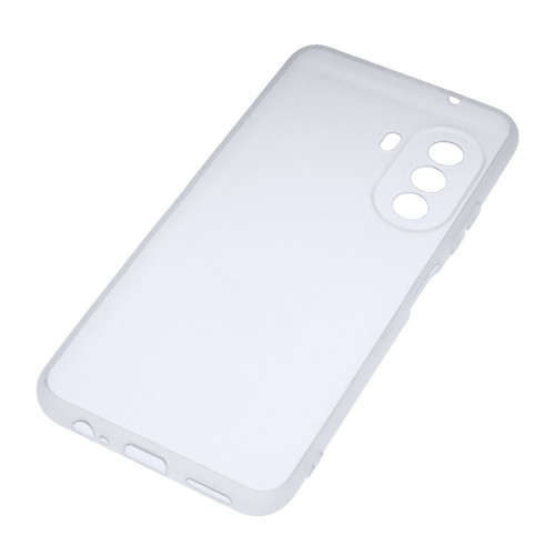 Силиконовый матовый полупрозрачный чехол для Huawei Nova Y70/Y71, цвет Белый