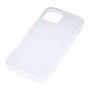 Силиконовый матовый полупрозрачный чехол для Iphone 14, цвет Белый
