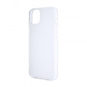 Силиконовый матовый полупрозрачный чехол для Iphone 14 Plus Белый