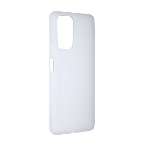 Силиконовый матовый полупрозрачный чехол для Xiaomi Poco M4 Pro 5G, цвет Белый